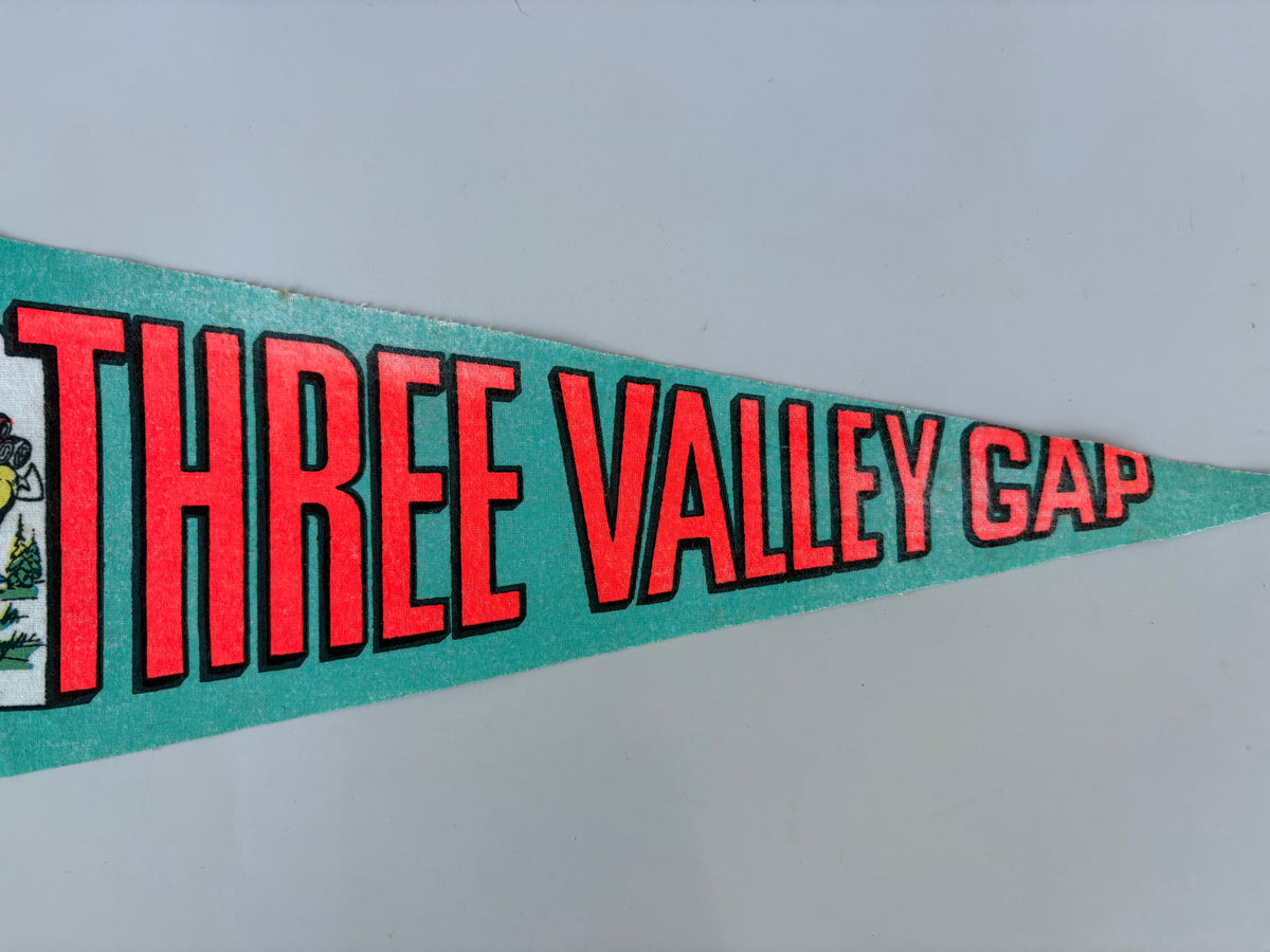 Vintage Three Valley Gap Pennant