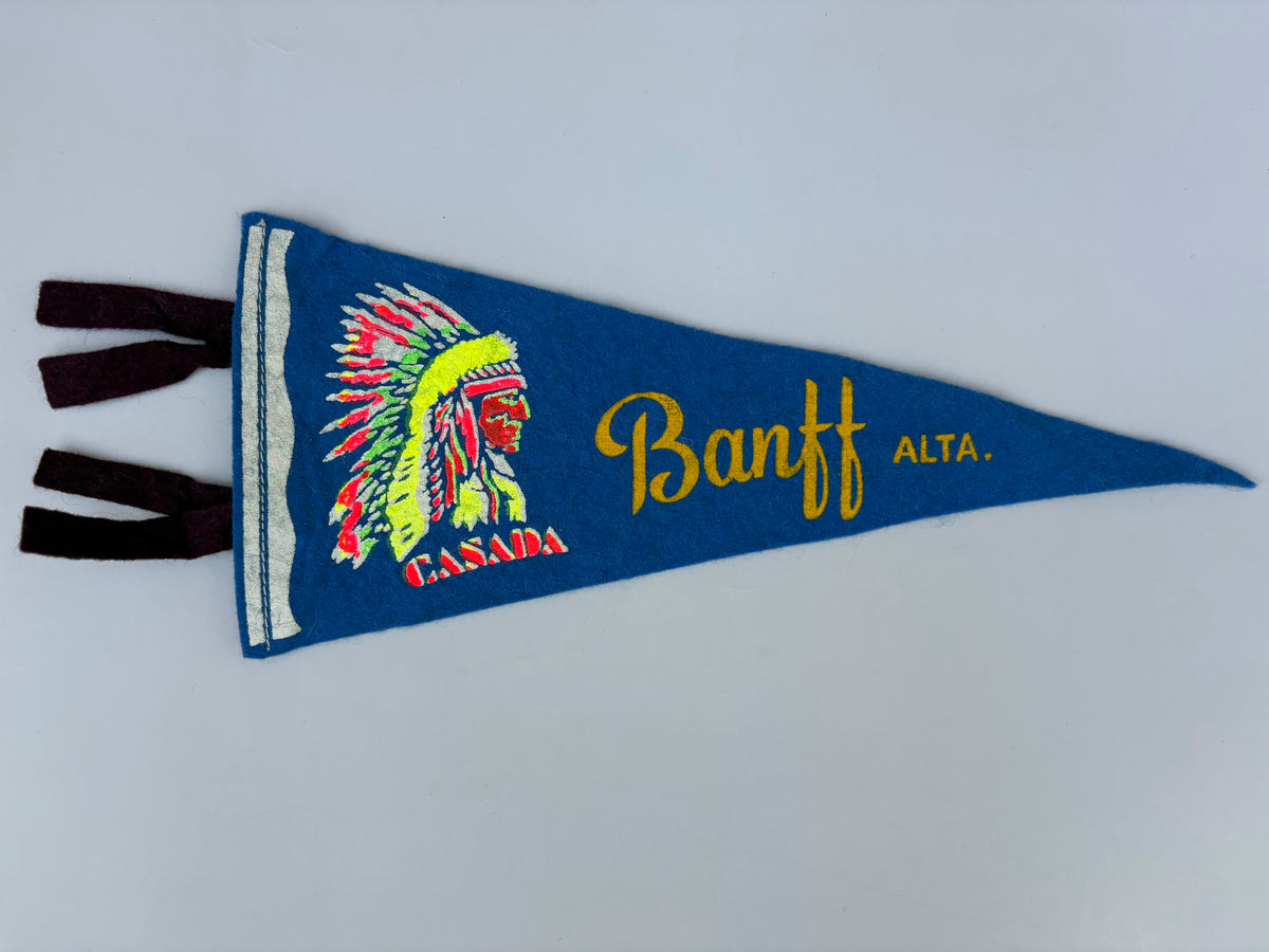 Vintage Banff, Alberta pennant