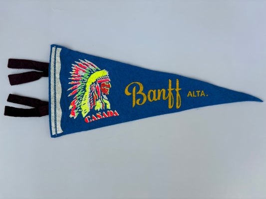 Vintage Banff, Alberta pennant
