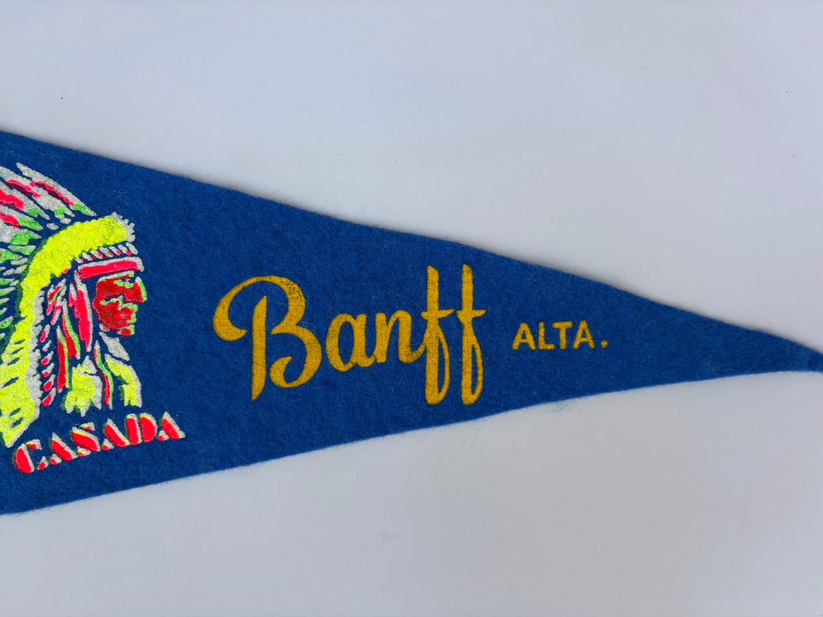 Vintage Banff, Alberta pennant