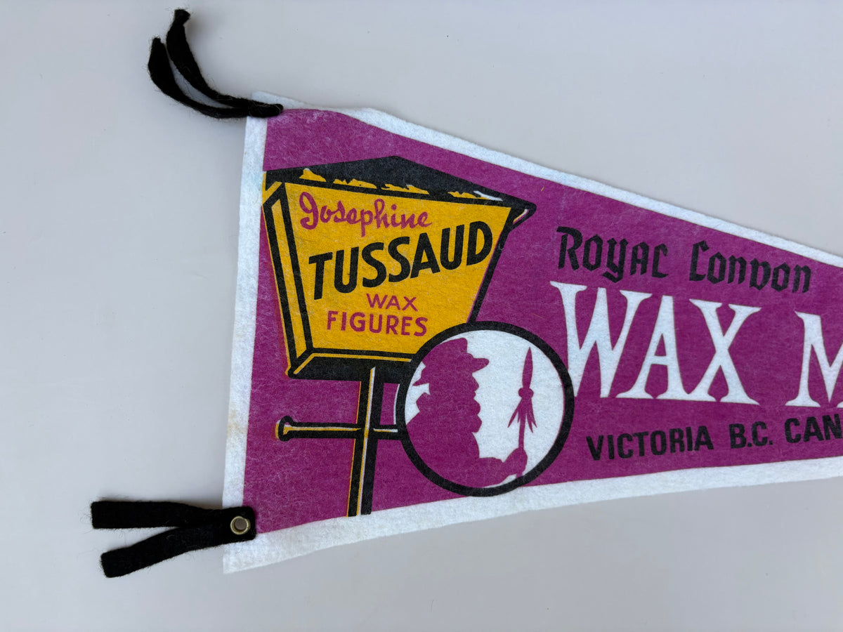 Vintage Royal London Wax Museum Pennant