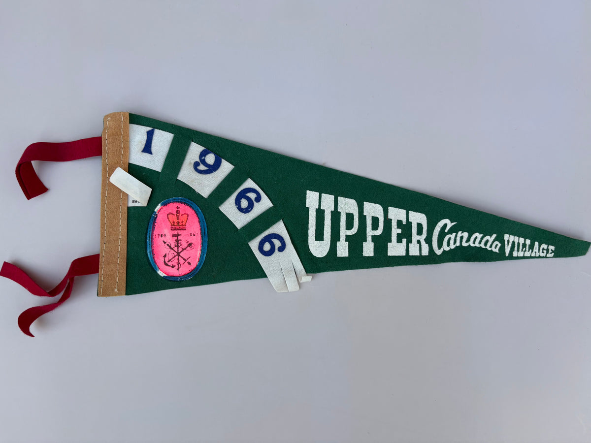 Vintage 1966 Upper Canada Village Pennant