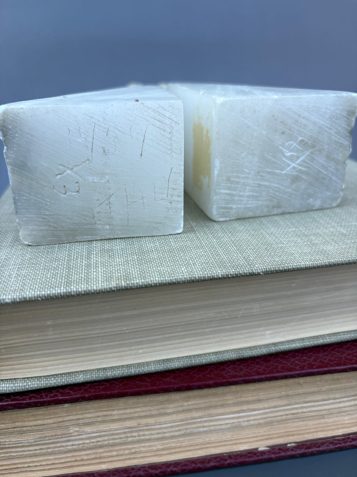 Vintage Pair of Italian Stone Cockatoo Bird Bookends