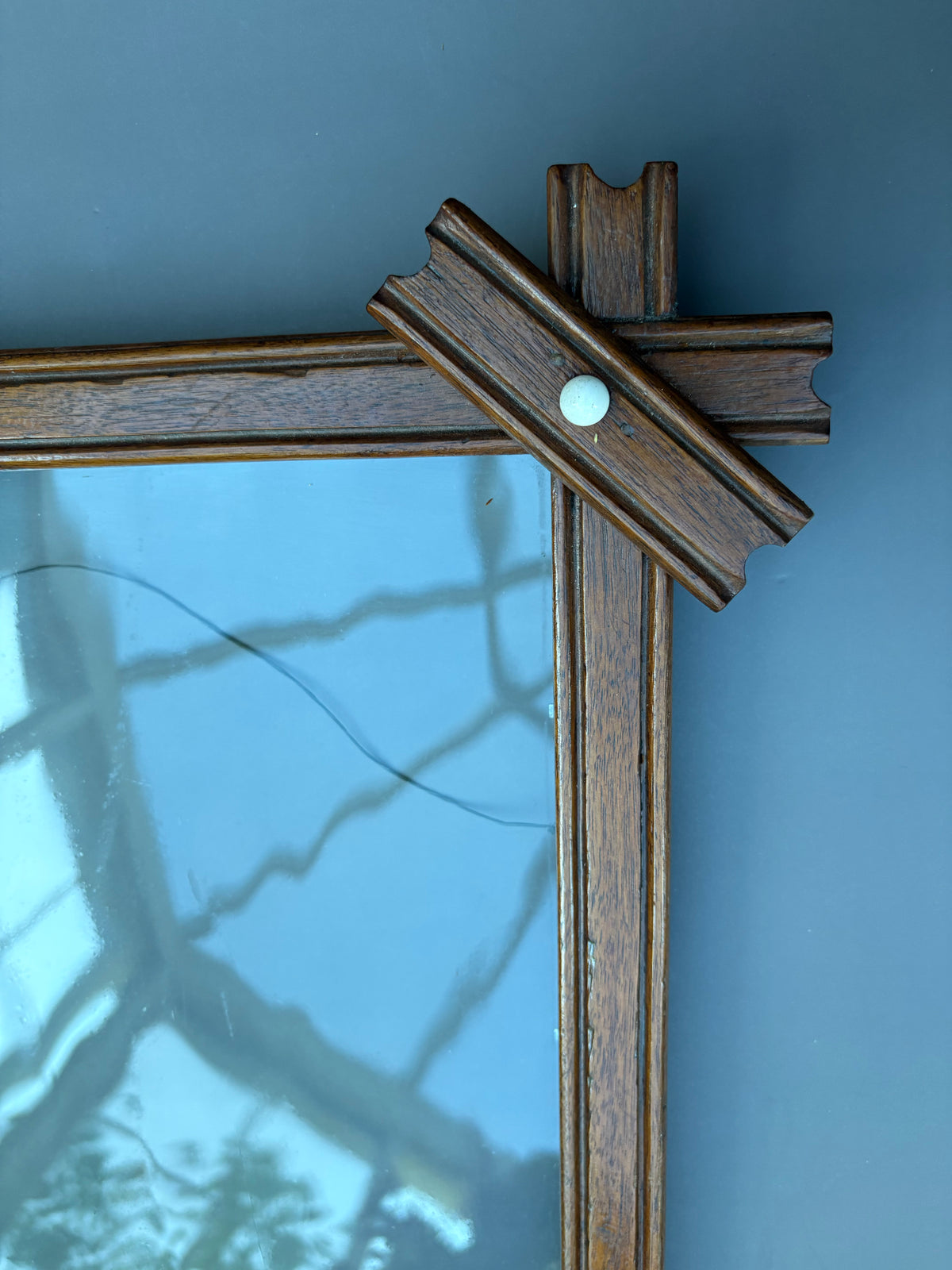 Vintage Adirondack-Style Frame with Glass