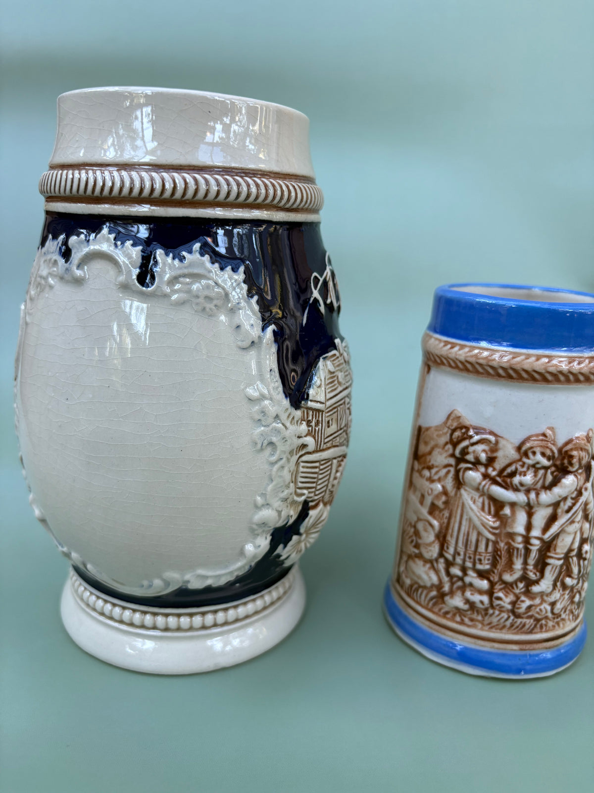 Vintage Cottage Scene Stein