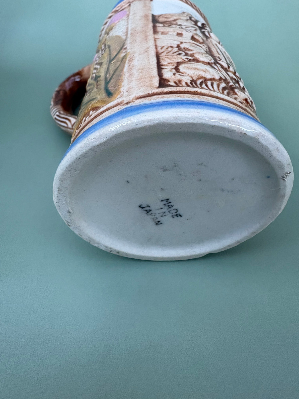 Vintage Thistle and Festival Scene Mini Stein