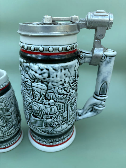 Vintage Avon "The Age of the Iron Horse" Stein