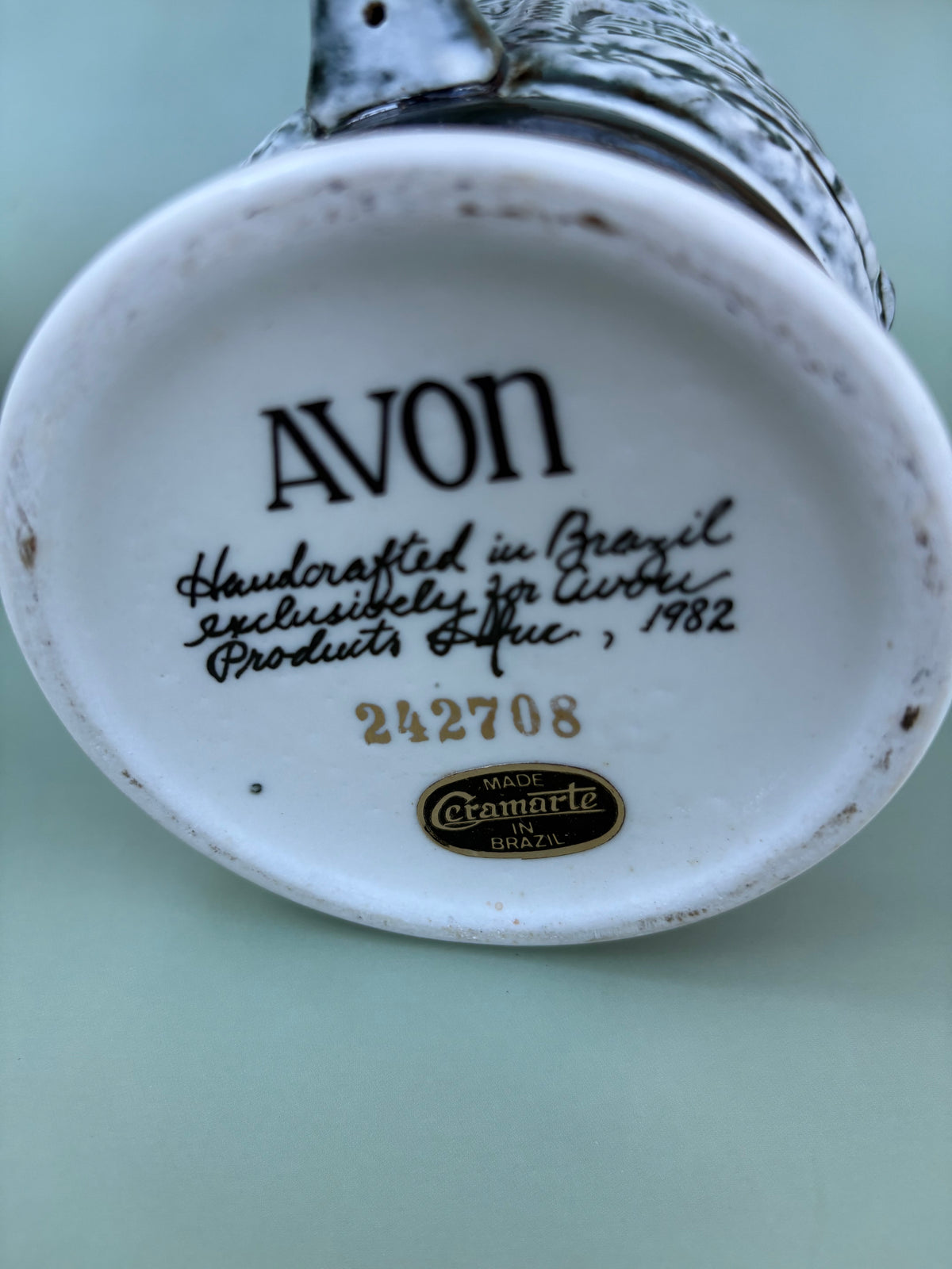 Vintage Avon "The Age of the Iron Horse" Stein
