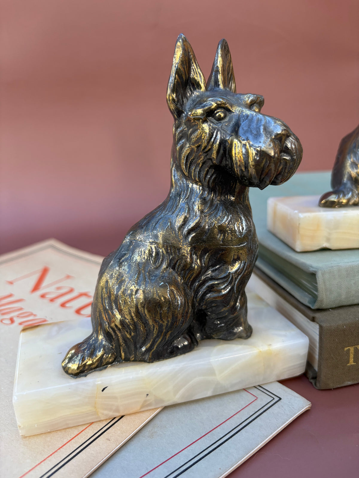 Vintage Pair of Scottie Dog Bookends