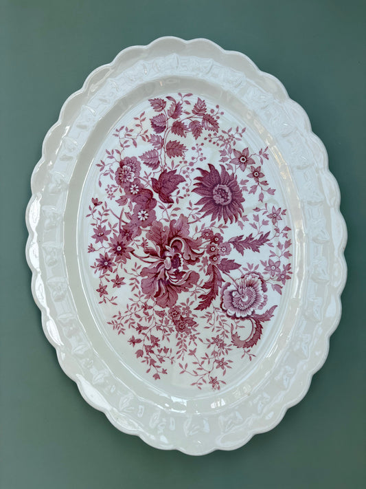 Vintage Floral Platter