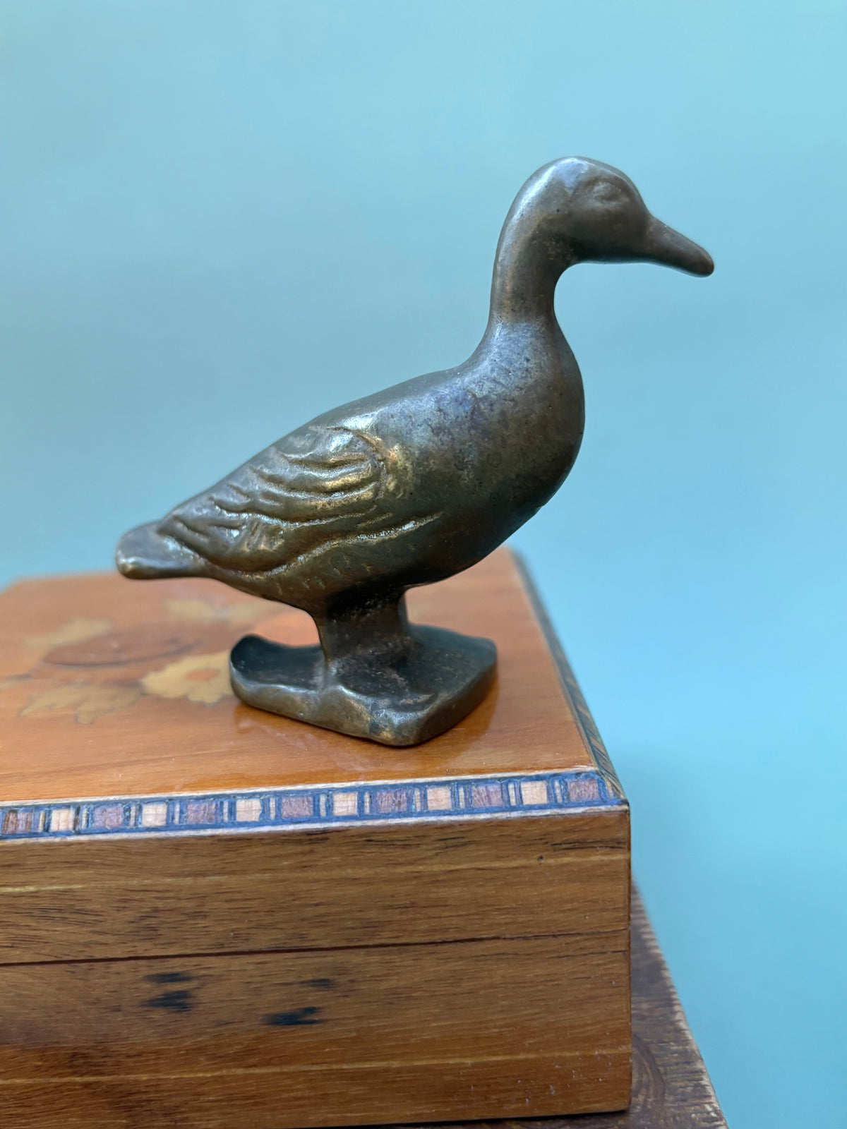 Vintage Mini Brass Duck