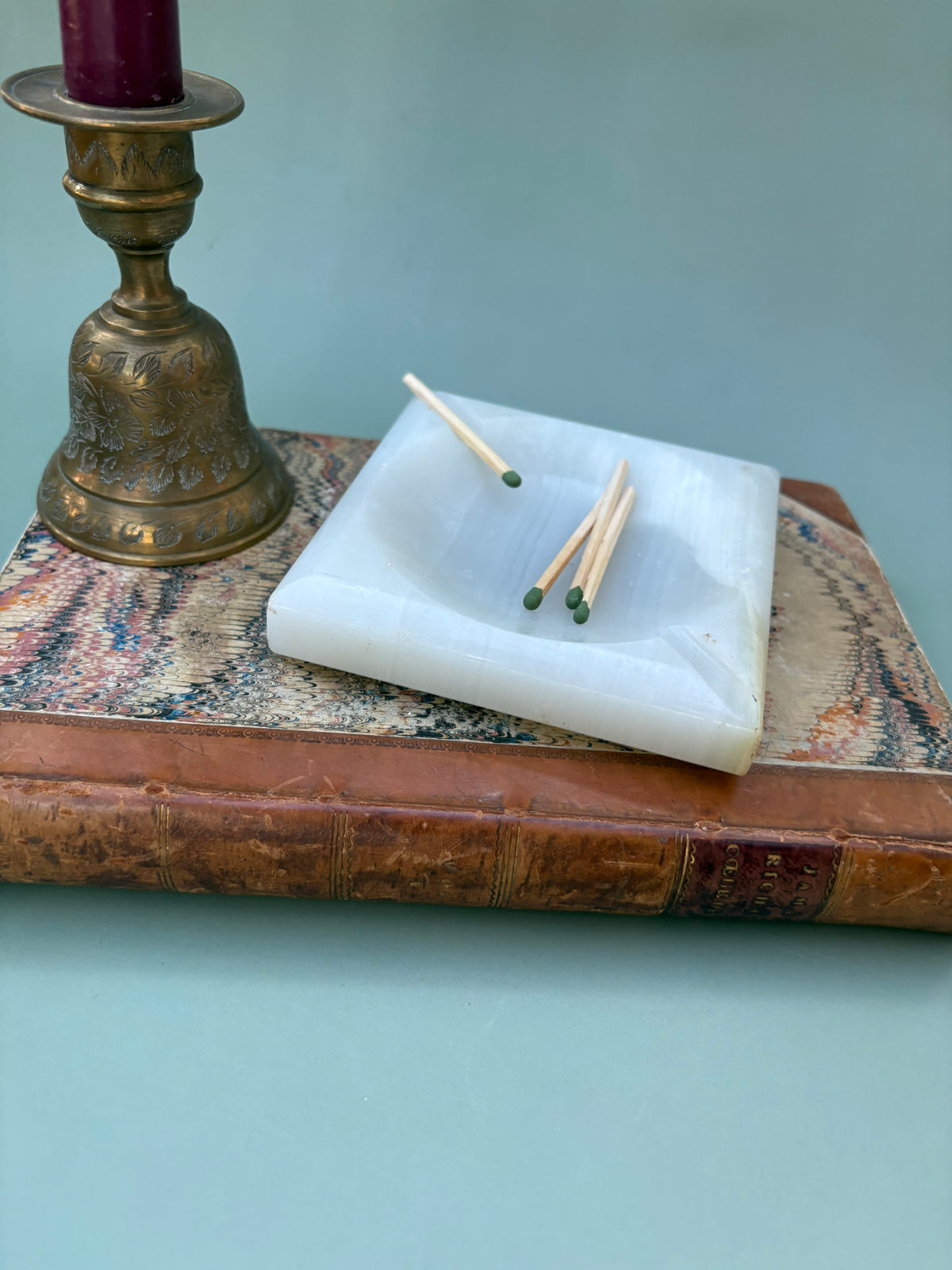 Vintage Square Stone Tray